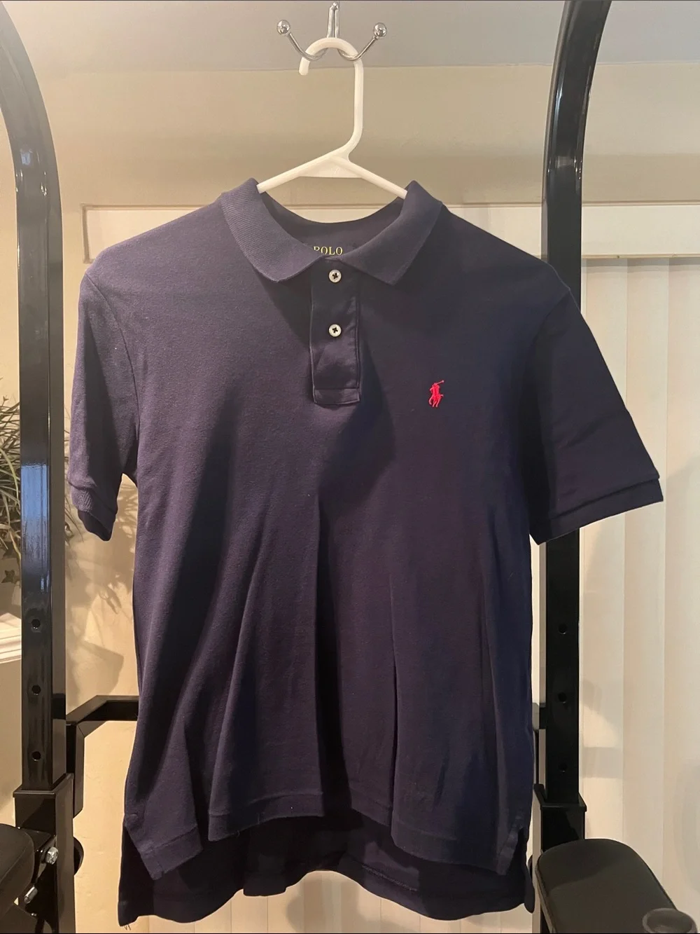 Ralph Lauren Navy Polo with Red Pony Logo